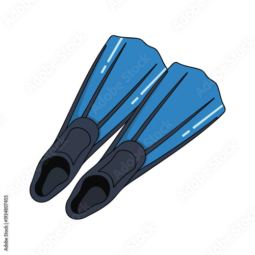 Essential Pair of Flippers for Water Sports and Swimming Activities