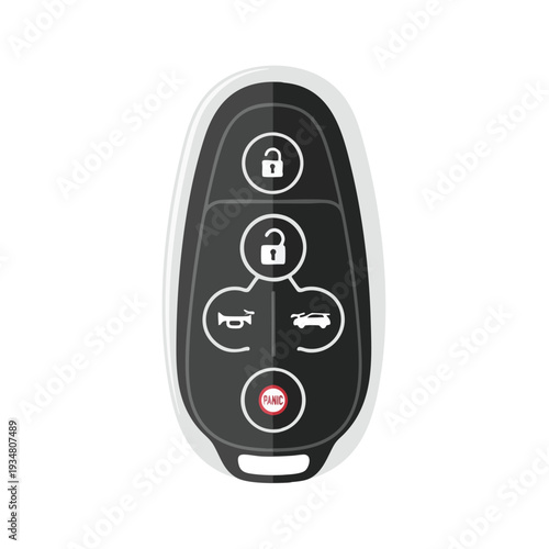 Car Key Remote Control with Lock Unlock and Panic Buttons