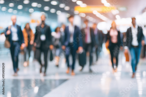 Wallpaper Mural Business professionals walking in modern office building Torontodigital.ca