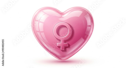 Heart with Feminine Symbol.