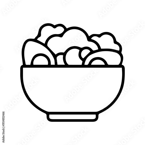 Salad Bowl Outline