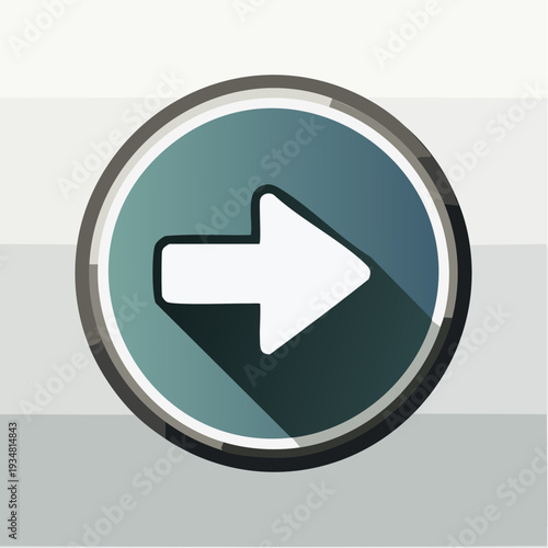 Modern arrow button for navigation and direction