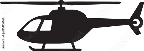  Helicopter silhouette icon