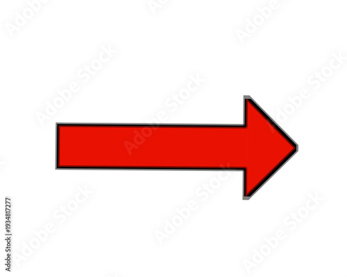 Free Download Right direction arrow illustration red color on transparent background  - GFXLoad