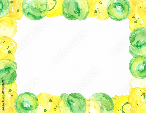 水彩　枠　フレーム