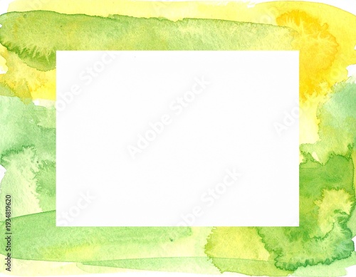 水彩　枠　フレーム