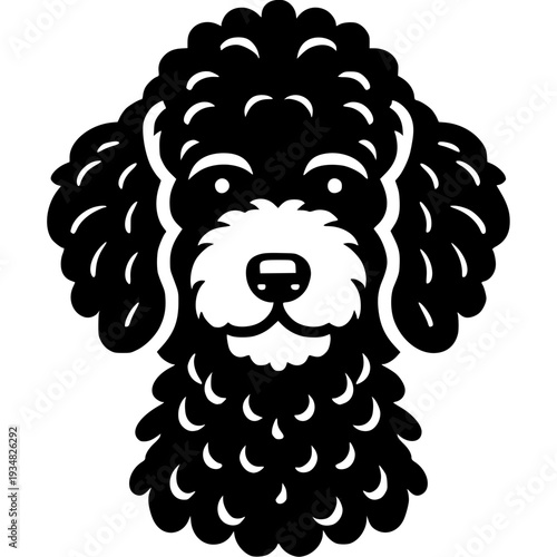 Goldendoodle Dog Icon Vector