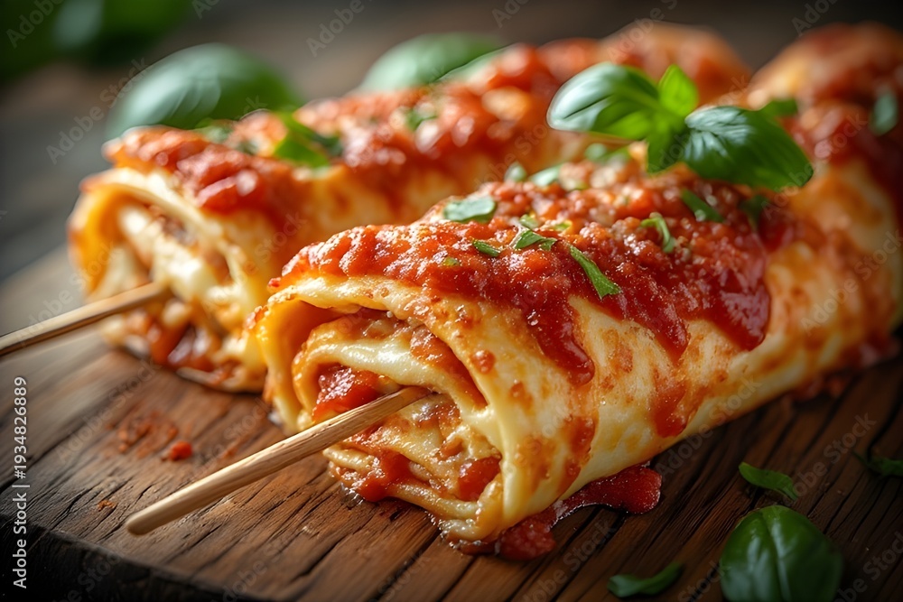 custom made wallpaper toronto digitallasagna skewers on a wooden board