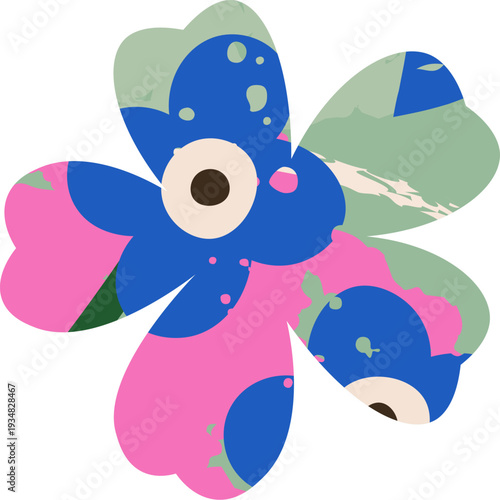 Flower Petal Collage Abstract