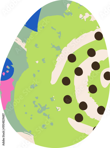 Easter Egg Decorated Abstract Pattern