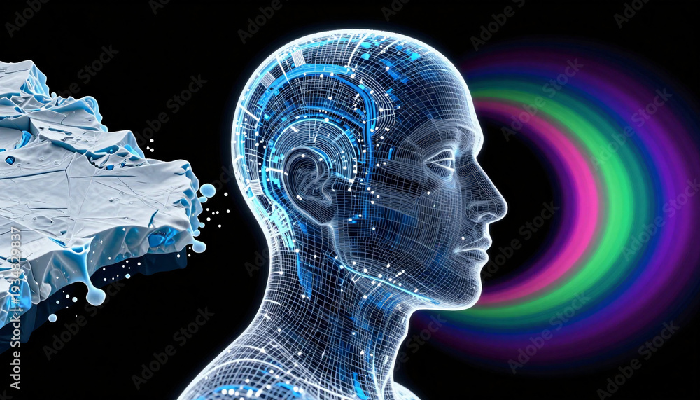 Obraz premium Digital Mind Evolution