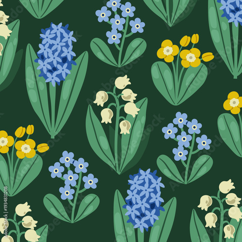 Flower Pattern Seamless Background