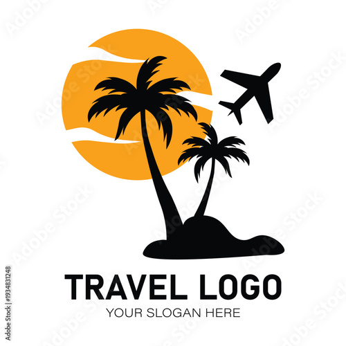 Sky Route – Minimal Air Travel Logo Design