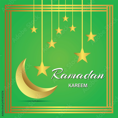 Golden Halal Harmony – Luxury Ramadan Greeting Design
