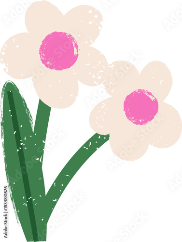 Flower Duo Grunge Chalk