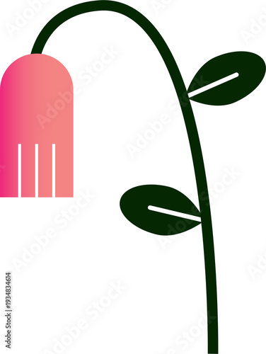 Gradient Flower Illustration