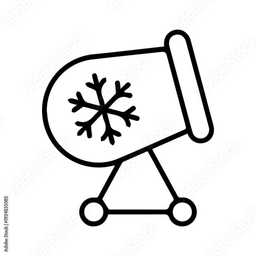 Snow Cannon Machine Icon