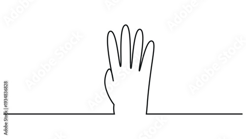 A hand reaching up through a surface