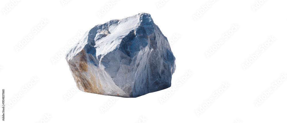 Obraz premium Large Quartz Crystal on transparent background