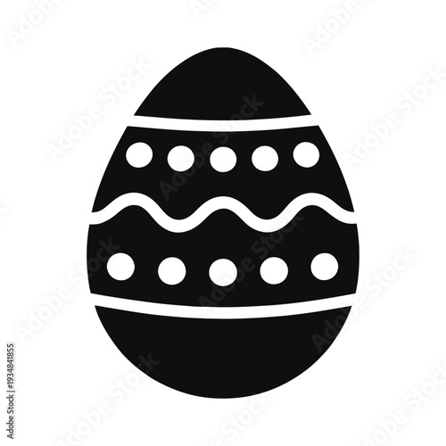 silhouette of Easter egg
