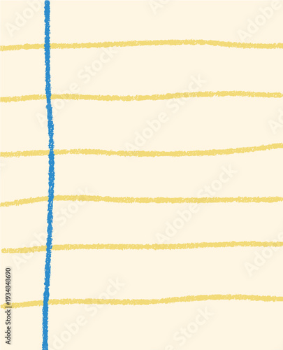 Hand-Drawn Lined Notebook Paper Background