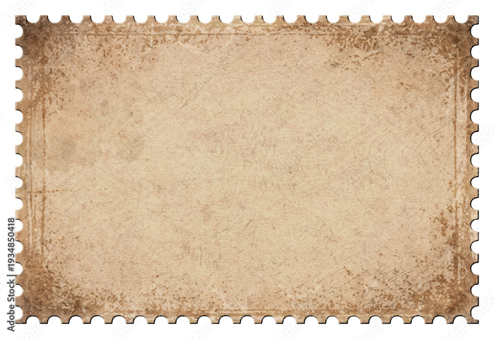Fototapeta premium Vintage Blank Postage Stamp