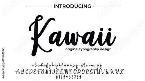 Kawaii - Elegant Script Font for Smooth Handwritten Design and Creative Typography