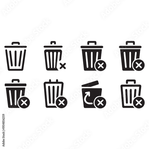 vector trash can icon