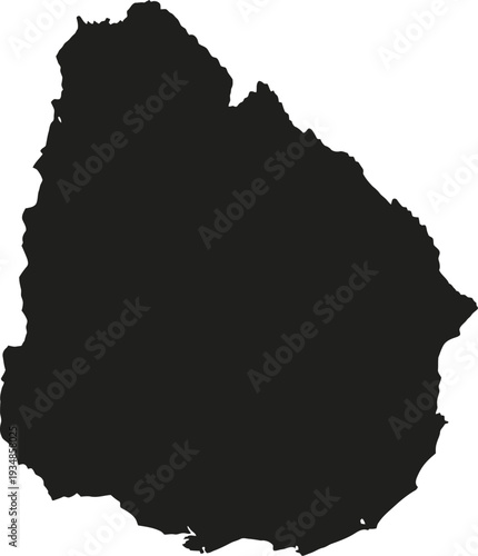 Accurate Real-World Map Silhouette of Uruguay

Precise silhouette map of Uruguay with accurate borders. Editable EPS vector ideal for South American geography and infographic projects.