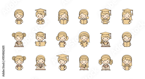 Collection of Cartoon Characters with Blonde Hair.