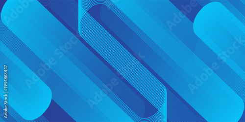 Abstract blue background with diagonal lines. Dynamic shapes composition. Vector illustration