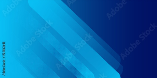 Abstract blue background with diagonal lines. Dynamic shapes composition. Vector illustration