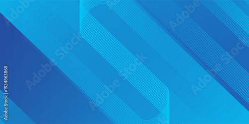 Abstract blue background with diagonal lines. Dynamic shapes composition. Vector illustration