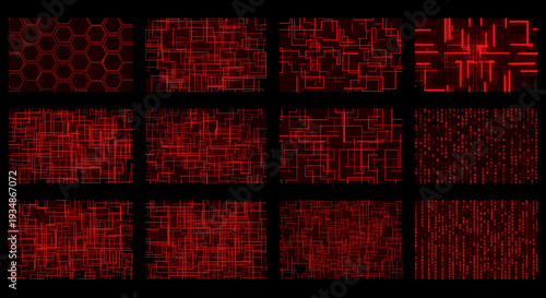 Collection of digital circuit patterns and electronic schematic designs