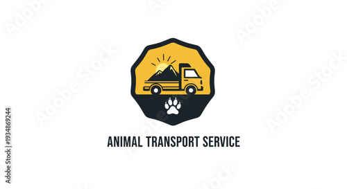 Animal Transport Service Logo Design.