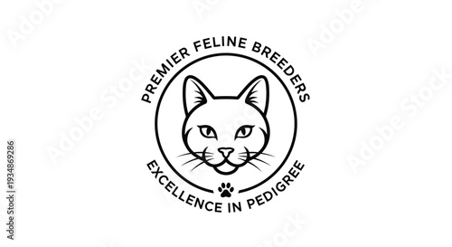 Cat Logo Design for Breeders Association.