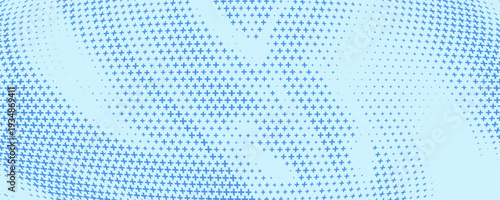 Blue plus symbols of different sizes and opacity. Blue Medical Plus Pattern