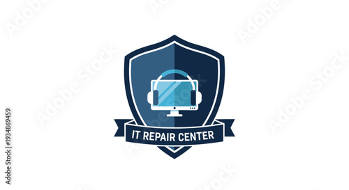 IT Repair Center Logo Design.