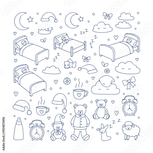 dream doodle set vector icon
Vector doodle set on a white background