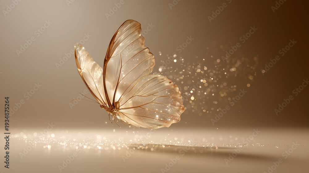 Fototapeta premium abstract background with butterflies