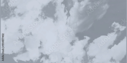 Soft focus grey and white cloud formations abstract background