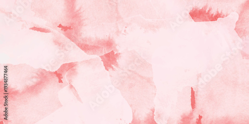 Soft pink watercolor washes with textured edges