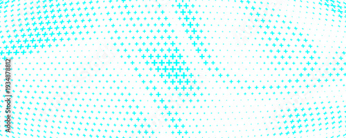 Healthcare medical background. Light blue cross pattern. Math plus symbol wallpaper. Tech backdrop for presentation, banner, booklet, brochure, leaflet. Vector hospital pattern template