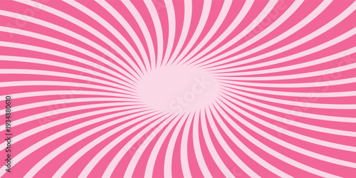 Horizontal Banner with Swirl Pattern. Sweet Candy Background. Abstract Rectangle Frame. vector Eps10