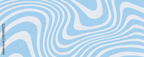 Abstract background seamless pattern with colorful waves. Trendy vector illustration in retro psychedelic style