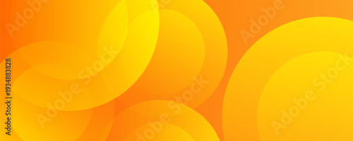Abstract orange background with circles. Vector illustration
