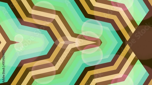 Abstract geometric wallpaper featuring a colorful pattern of squares and hexagons in a high-tech electronic circuit board style vector illustration