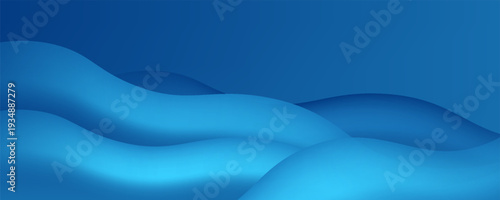 Blue abstract background in paper cut style. Layers of paper wavy water for World Oceans Day 8 June. Vector Earth posters template, ecology brochures, presentations, invitations with place for text.