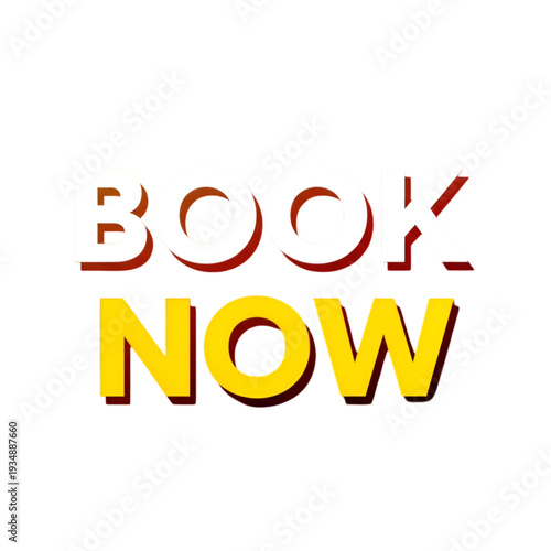 Vibrant call-to-action button encouraging immediate online bookings or reservations isolated on transparent background, Vector