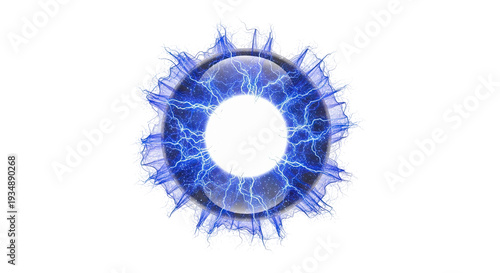 Blue Electric Energy Orb